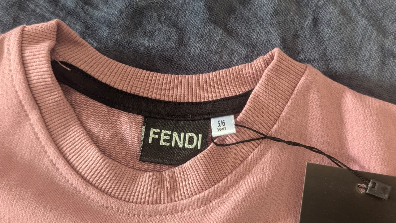 FENDI PASTEL PINK FULLSLEEVE SET