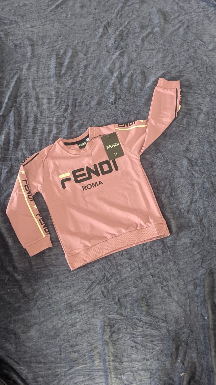 FENDI PASTEL PINK FULLSLEEVE SET