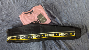 FENDI PASTEL PINK FULLSLEEVE SET