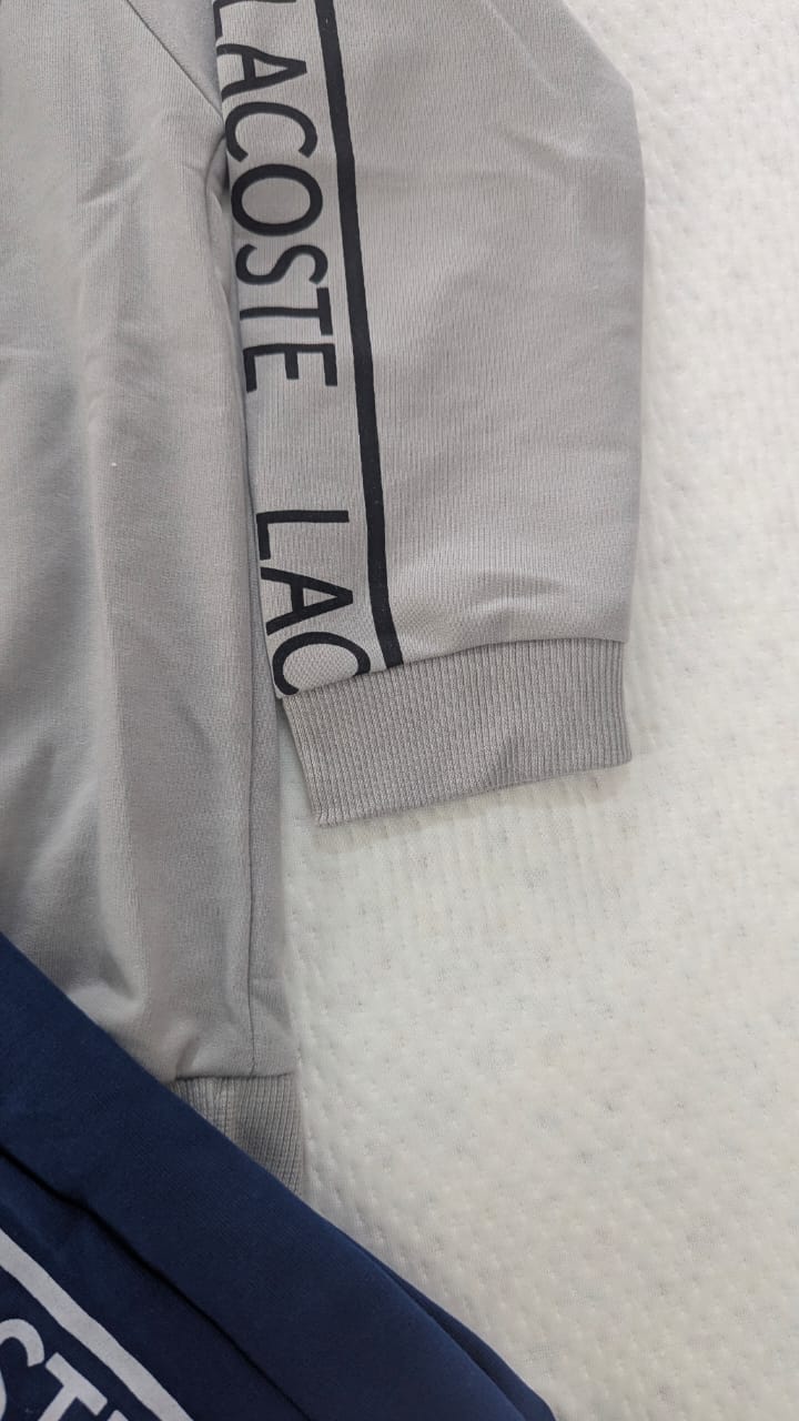 LACOSTE GREY COLOUR FULLSLEEVE SET