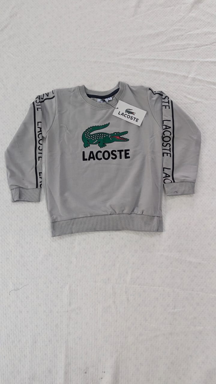 LACOSTE GREY COLOUR FULLSLEEVE SET